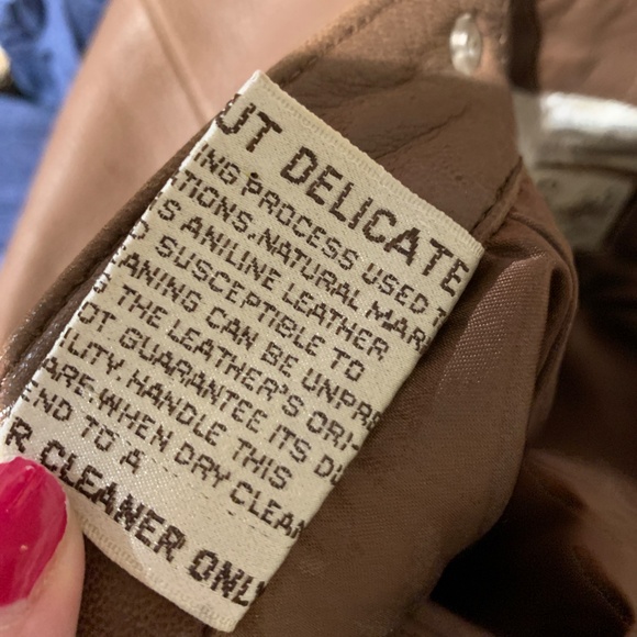 Brown Leather Pencil Skirt - Picture 8 of 8